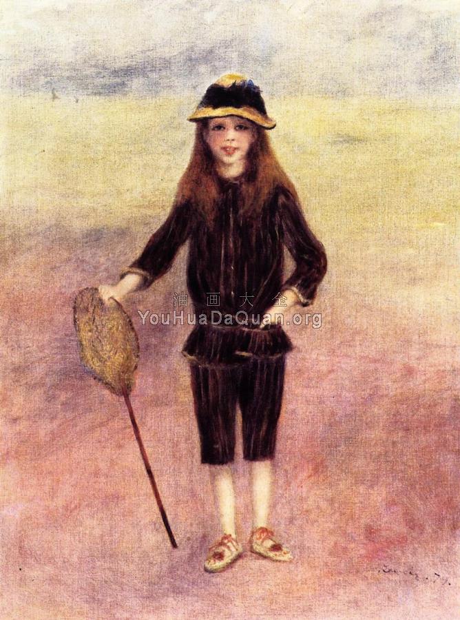 The Little Fishergirl, Marthe Berard - 皮埃尔·奥古斯特·雷诺阿